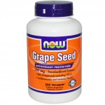 อาหารเสริม เมล็ดองุ่น grape seed ราคาส่ง ยี่ห้อ Now Foods, Grape Seed, 100 mg, 200 Vcaps